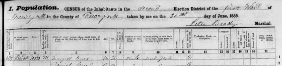 New York State Census of 1855