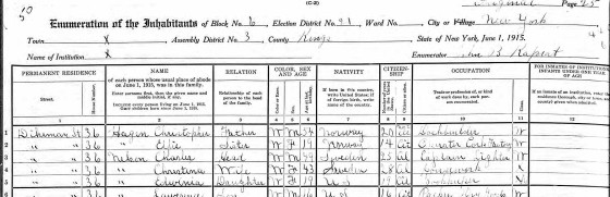 1915 New York State Census