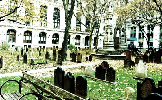 Trinity Church Cemetery, the only remaining active cemetery in Manhattan.