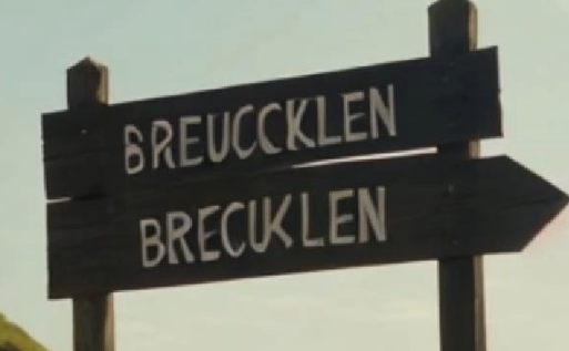 Old Breuckelen sign, showing the Dutch origin of Brooklyn's name